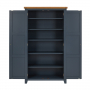 Westbury Blue Painted Double Shaker Linen Storage Cupboard