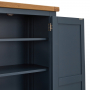 Westbury Blue Painted Double Shaker Kitchen Pantry Cupboard