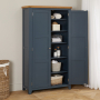 Westbury Blue Painted Double Shaker Linen Storage Cupboard