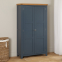 Westbury Blue Painted Double Shaker Linen Storage Cupboard