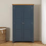 Westbury Blue Painted Double Shaker Linen Storage Cupboard