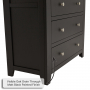 Cheshire Black Painted Oak 2 over 4 Drawer Tall Chest