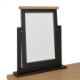 Cheshire Black Painted Oak Vanity Dressing Table Mirror