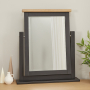 Cheshire Black Painted Oak Vanity Dressing Table Mirror