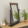 Cheshire Black Painted Oak Vanity Dressing Table Mirror