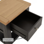 Cheshire Black Painted Oak 1 Drawer Side Lamp Table