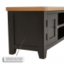 Cheshire Black Painted Oak Medium Widescreen TV Unit – Up to 60” TV Size