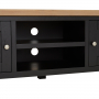 Cheshire Black Painted Oak Medium Widescreen TV Unit – Up to 60” TV Size