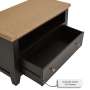 Cheshire Black Painted Oak Corner TV Unit – Up to 46” Widescreen Size