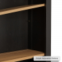 Cheshire Black Painted Oak Large Tall Bookcase