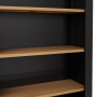 Cheshire Black Painted Oak Large Tall Bookcase