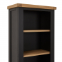 Cheshire Black Painted Oak Tall Narrow Bookcase 