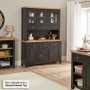 Cheshire Black Painted Oak Large 3 Drawer 3 Door Sideboard