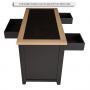 Cheshire Black Painted Oak Large Kitchen Island