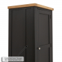 Cheshire Black Painted Oak Single Kitchen Larder Pantry Cupboard