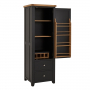 Cheshire Black Painted Oak Single Kitchen Larder Pantry Cupboard