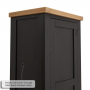 Cheshire Black Painted Oak Single Shaker Kitchen Pantry Cupboard 