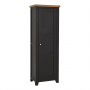 Cheshire Black Painted Oak Single Shaker Kitchen Pantry Cupboard 