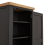 Cheshire Black Painted Oak Single Shaker Kitchen Pantry Cupboard 