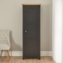 Cheshire Black Painted Oak Single Shaker Linen Cupboard 