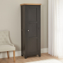 Cheshire Black Painted Oak Single Shaker Linen Cupboard 