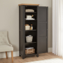 Cheshire Black Painted Oak Single Shaker Linen Cupboard 