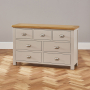 Cotswold Grey Painted 7 Drawer Wide Chest