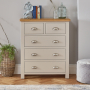 Cotswold Grey Painted 2 over 3 Drawer Chest