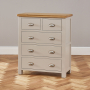 Cotswold Grey Painted 2 over 3 Drawer Chest