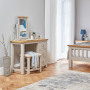 Cotswold Grey Pedestal Dressing Table Set with Mirror and Stool