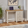 Cotswold Grey Painted 3 Drawer Pedestal Dressing Table