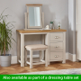 Cotswold Grey Painted 3 Drawer Pedestal Dressing Table