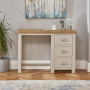 Cotswold Grey Painted 3 Drawer Pedestal Dressing Table