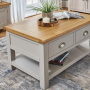 Cotswold Grey Painted 2 Drawer Coffee Table