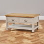 Cotswold Grey Painted 2 Drawer Coffee Table