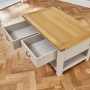 Cotswold Grey Painted 2 Drawer Coffee Table