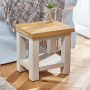 Cotswold Grey Painted Lamp Side Table