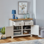 Cotswold Grey Painted Medium 2 Door 2 Drawer Sideboard