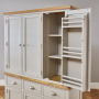 Cotswold Grey Painted Triple Kitchen Larder Pantry Cupboard