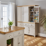 Cotswold Grey Painted Triple Kitchen Larder Pantry Cupboard