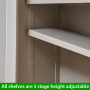 Cotswold Grey Painted Single Kitchen Larder Pantry Cupboard