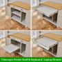 Cotswold Grey Painted Hideaway Computer Desk