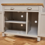 Cotswold Grey Painted Hideaway Computer Desk