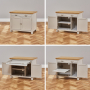 Cotswold Grey Painted Hideaway Computer Desk