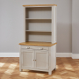 Cotswold Grey Painted Hideaway Computer Desk with Bookcase Top