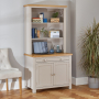 Cotswold Grey Painted Hideaway Computer Desk with Bookcase Top