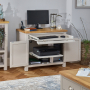 Cotswold Grey Painted Hideaway Computer Desk