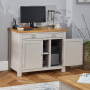 Cotswold Grey Painted Hideaway Computer Desk