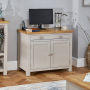 Cotswold Grey Painted Hideaway Computer Desk