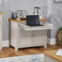 Cotswold Grey Painted Hideaway Computer Desk